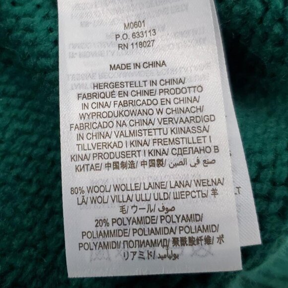 BODEN Fair Isle Half-Zip Green Sweater Wool Blend - Picture 5 of 7